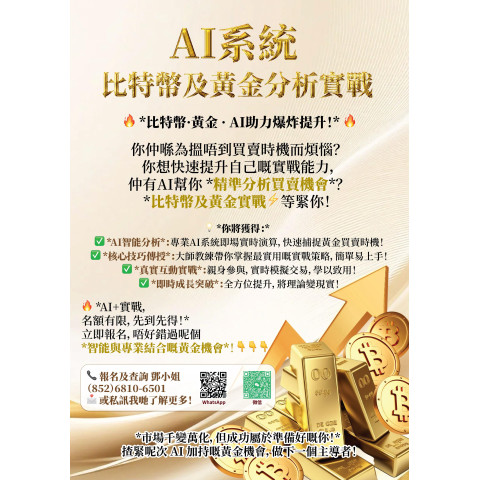 AI系統比特幣及黃金分析實戰